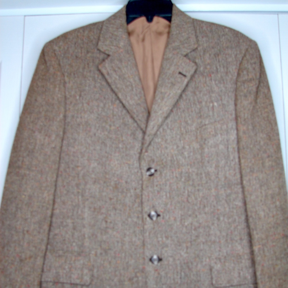 Vintage Donegal Tweed Blazer size 40 reg brown